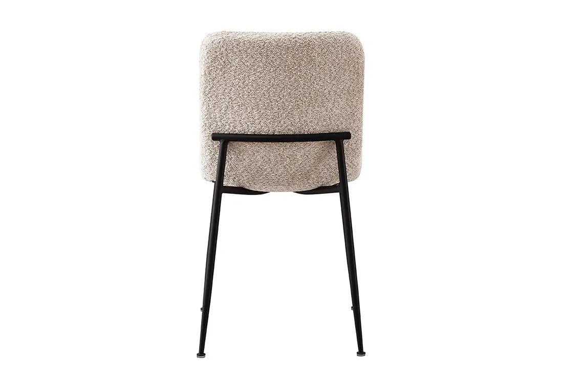 Chaise ALICYA Bouclé Beige – 42 x 57 cm | TIKAYLA