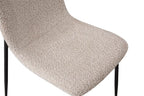Chaise ALICYA Bouclé Beige – 42 x 57 cm | TIKAYLA