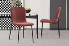 Chaise ALICYA Bouclé Rose – 42 x 57 cm | TIKAYLA