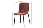Chaise ALICYA Bouclé Rose – 42 x 57 cm | TIKAYLA