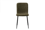 Chaise ALICYA Bouclé Vert – 42 x 57 cm | TIKAYLA