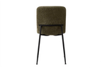 Chaise ALICYA Bouclé Vert – 42 x 57 cm | TIKAYLA