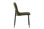 Chaise ALICYA Bouclé Vert – 42 x 57 cm | TIKAYLA