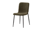 Chaise ALICYA Bouclé Vert – 42 x 57 cm | TIKAYLA