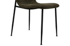 Chaise ALICYA Bouclé Vert – 42 x 57 cm | TIKAYLA