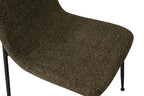Chaise ALICYA Bouclé Vert – 42 x 57 cm | TIKAYLA