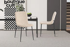 Chaise ALICYA Corduroy Beige – 42 x 57 cm | TIKAYLA