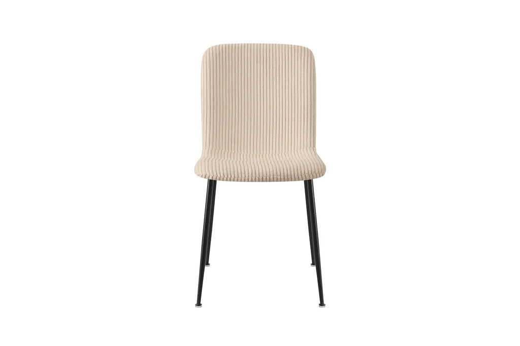 Chaise ALICYA Corduroy Beige – 42 x 57 cm | TIKAYLA