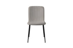 Chaise ALICYA Corduroy Gris clair – 42 x 57 cm | TIKAYLA