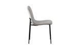 Chaise ALICYA Corduroy Gris clair – 42 x 57 cm | TIKAYLA