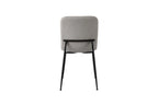 Chaise ALICYA Corduroy Gris clair – 42 x 57 cm | TIKAYLA