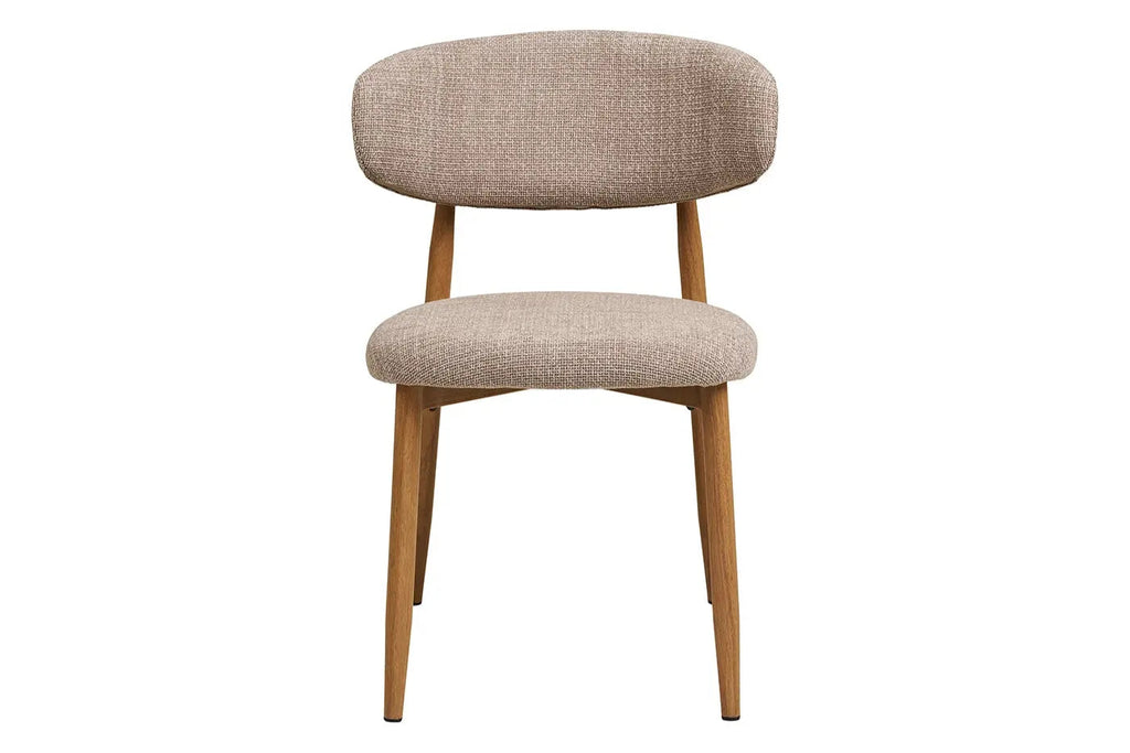 Chaise de salle à manger LEVANTO Chêne clair – 46 x 44 cm | TIKAYLA