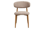 Chaise de salle à manger LEVANTO Chêne clair – 46 x 44 cm | TIKAYLA
