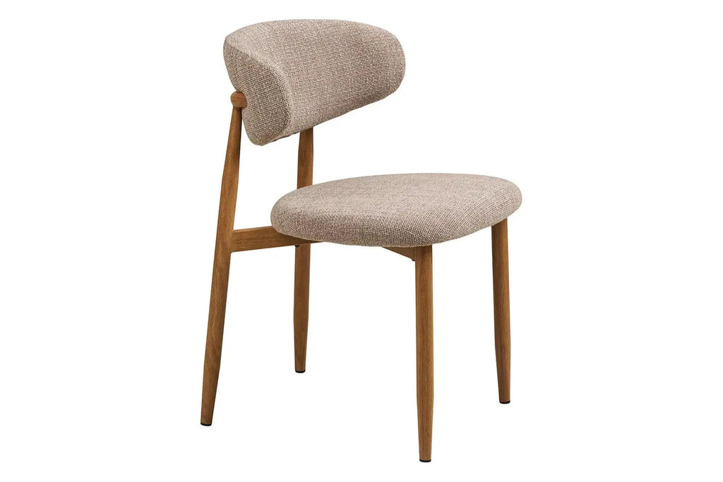 Chaise de salle à manger LEVANTO Chêne clair – 46 x 44 cm | TIKAYLA