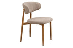 Chaise de salle à manger LEVANTO Chêne clair – 46 x 44 cm | TIKAYLA