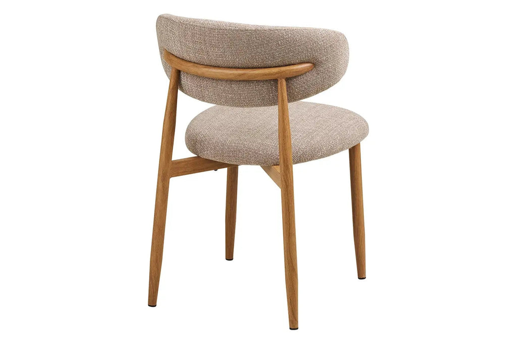 Chaise de salle à manger LEVANTO Chêne clair – 46 x 44 cm | TIKAYLA