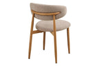 Chaise de salle à manger LEVANTO Chêne clair – 46 x 44 cm | TIKAYLA