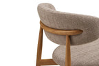 Chaise de salle à manger LEVANTO Chêne clair – 46 x 44 cm | TIKAYLA