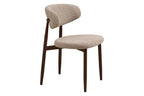 Chaise de salle à manger LEVANTO Chêne foncé – 46 x 44 cm | TIKAYLA