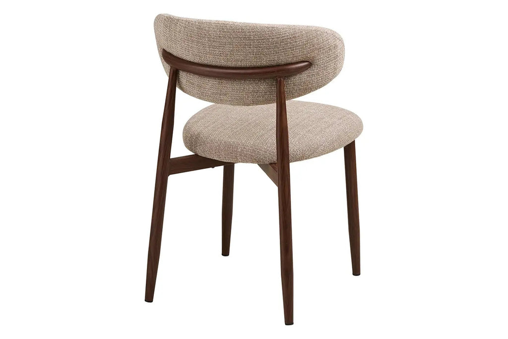 Chaise de salle à manger LEVANTO Chêne foncé – 46 x 44 cm | TIKAYLA