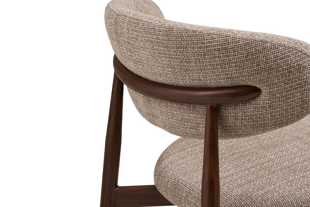 Chaise de salle à manger LEVANTO Chêne foncé – 46 x 44 cm | TIKAYLA