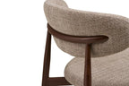 Chaise de salle à manger LEVANTO Chêne foncé – 46 x 44 cm | TIKAYLA