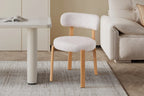 Chaise SAFYA Naturel Tissu Beige - vue côté