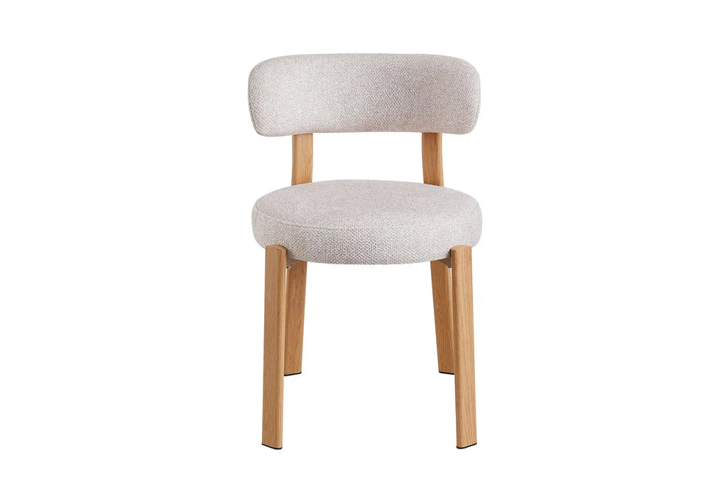 Chaise SAFYA Naturel Tissu Beige - détail assise