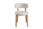 Chaise SAFYA Naturel Tissu Beige - détail assise