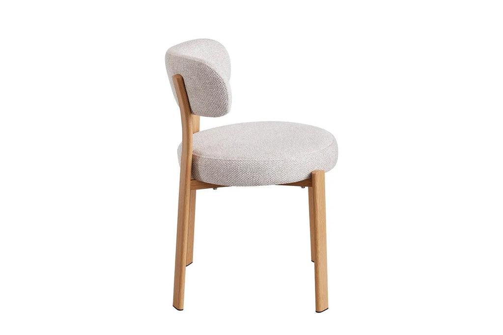 Chaise SAFYA Naturel Tissu Beige - vue arrière