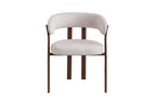 Chaise avec accoudoirs SAFYA Noyer - détail accoudoirs