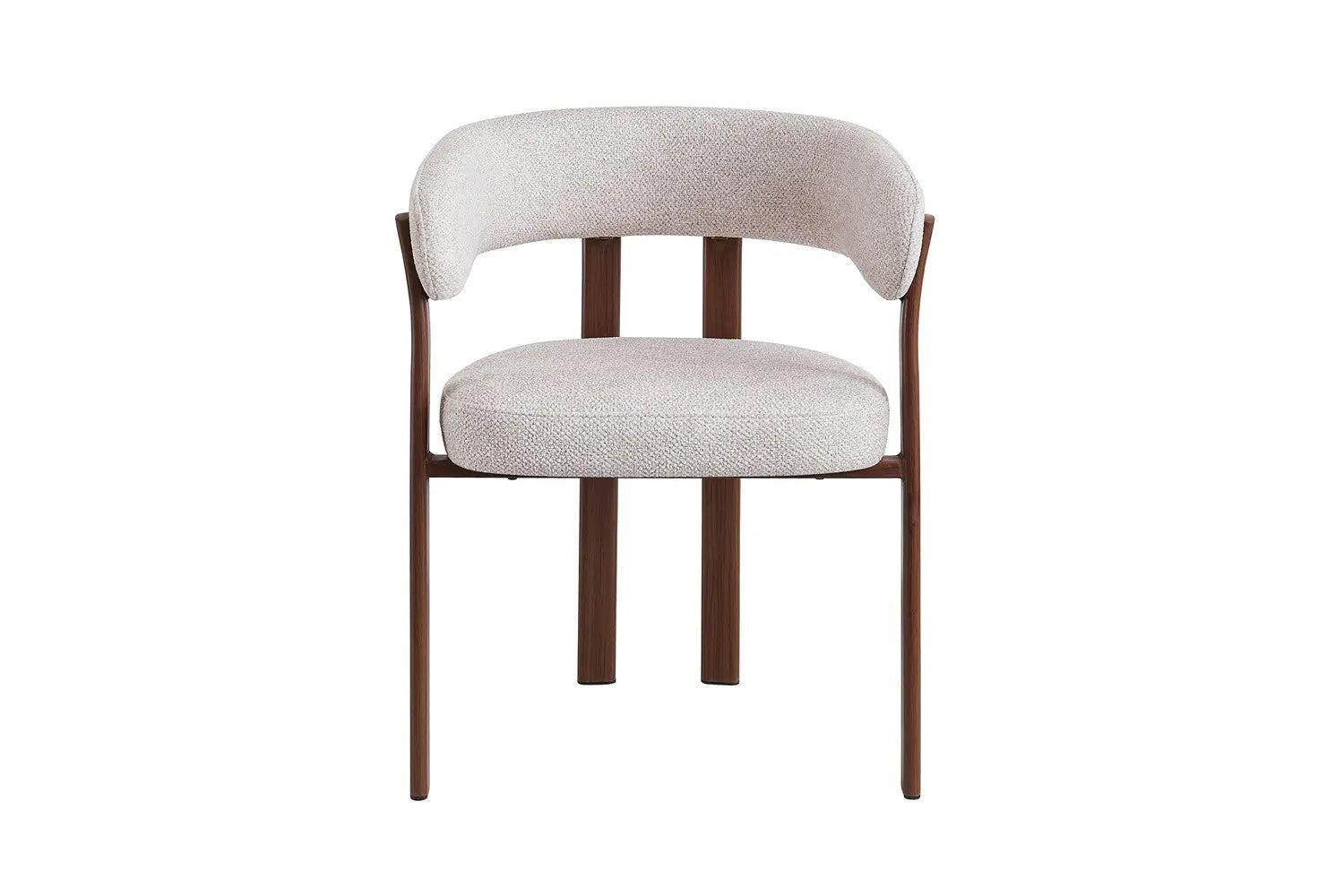 Chaise avec accoudoirs SAFYA Noyer - détail accoudoirs