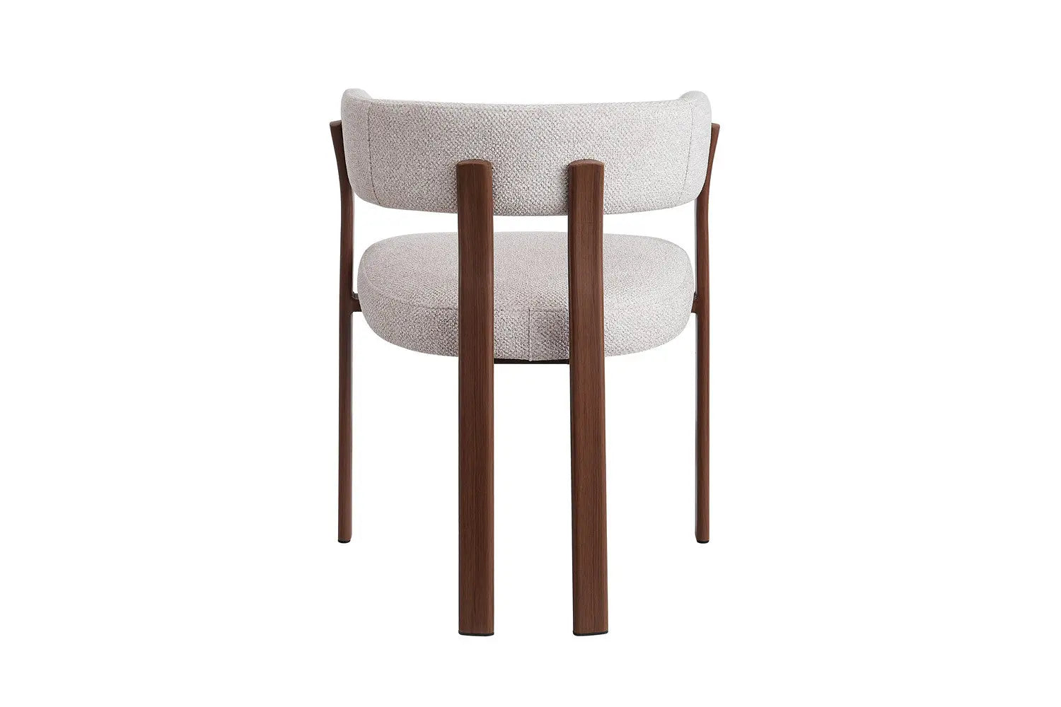 Chaise avec accoudoirs SAFYA Noyer - vue arrière