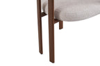 Chaise avec accoudoirs SAFYA Noyer - vue lifestyle salle à manger