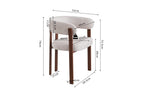 Chaise avec accoudoirs SAFYA Noyer - vue d'ensemble décoration intérieure
