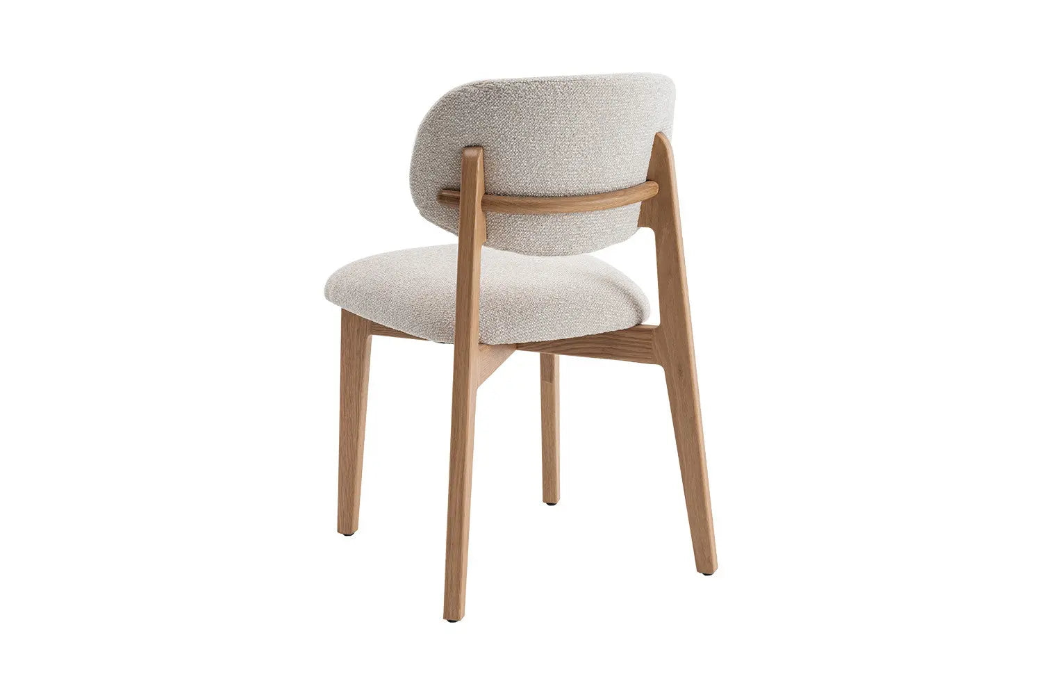 Chaise de salle à manger KAYA Chêne clair et Beige – 48 x 59 cm | TIKAYLA