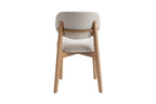 Chaise de salle à manger KAYA Chêne clair et Beige – 48 x 59 cm | TIKAYLA