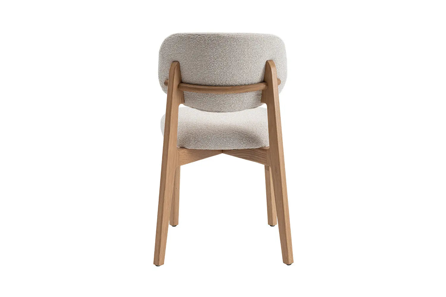 Chaise de salle à manger KAYA Chêne clair et Beige – 48 x 59 cm | TIKAYLA