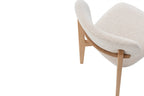 Chaise de salle à manger KAYA Chêne clair et Beige – 48 x 59 cm | TIKAYLA
