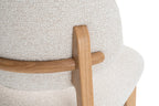 Chaise de salle à manger KAYA Chêne clair et Beige – 48 x 59 cm | TIKAYLA