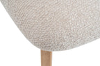 Chaise de salle à manger KAYA Chêne clair et Beige – 48 x 59 cm | TIKAYLA