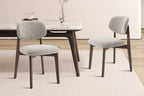 Chaise de salle à manger KAYA Chêne foncé et Sable – 48 x 59 cm | TIKAYLA