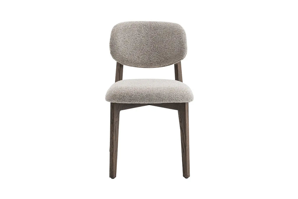 Chaise de salle à manger KAYA Chêne foncé et Sable – 48 x 59 cm | TIKAYLA