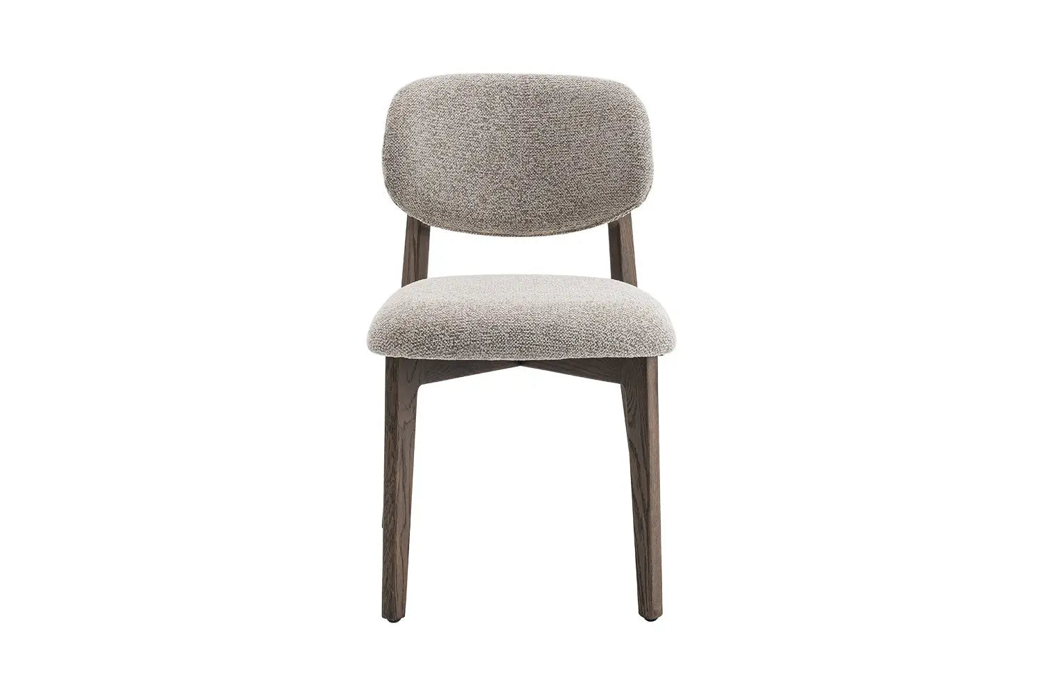 Chaise de salle à manger KAYA Chêne foncé et Sable – 48 x 59 cm | TIKAYLA