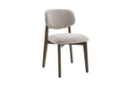 Chaise de salle à manger KAYA Chêne foncé et Sable – 48 x 59 cm | TIKAYLA