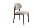 Chaise de salle à manger KAYA Chêne foncé et Sable – 48 x 59 cm | TIKAYLA