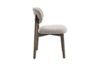 Chaise de salle à manger KAYA Chêne foncé et Sable – 48 x 59 cm | TIKAYLA