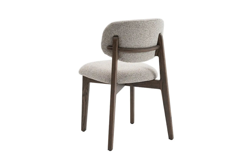 Chaise de salle à manger KAYA Chêne foncé et Sable – 48 x 59 cm | TIKAYLA