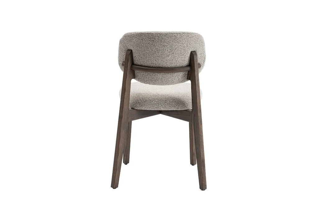 Chaise de salle à manger KAYA Chêne foncé et Sable – 48 x 59 cm | TIKAYLA