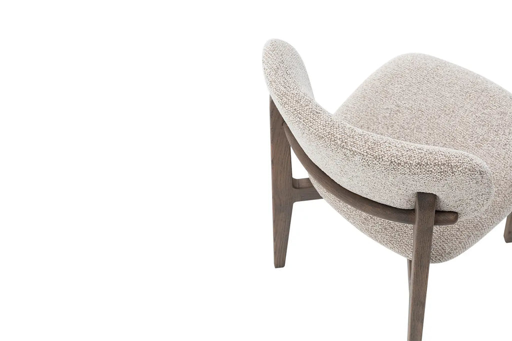 Chaise de salle à manger KAYA Chêne foncé et Sable – 48 x 59 cm | TIKAYLA